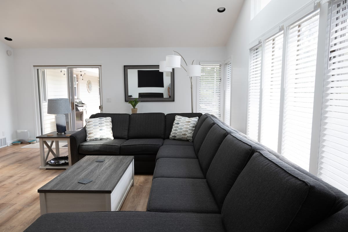 Comfortable living room seating area